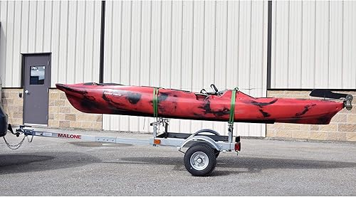 Vista 21 de Malone MPG586XV EcoLight 2 - Remolque de kayak con 2 portadores de kayak en V Capacidad de 14 pies/400 libras Totalmente sumergible