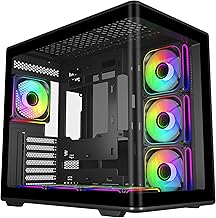 Cooler Master Elite 600 ATX Mid-Tower Case Black 7X Pre-Installed Reverse ARGB Fans Tempered Glass Side Panel 360mm AIO & ATX Mobo Support USB 3.2 Gen 2x2 Type-C RTX 50 Series GPU Ready