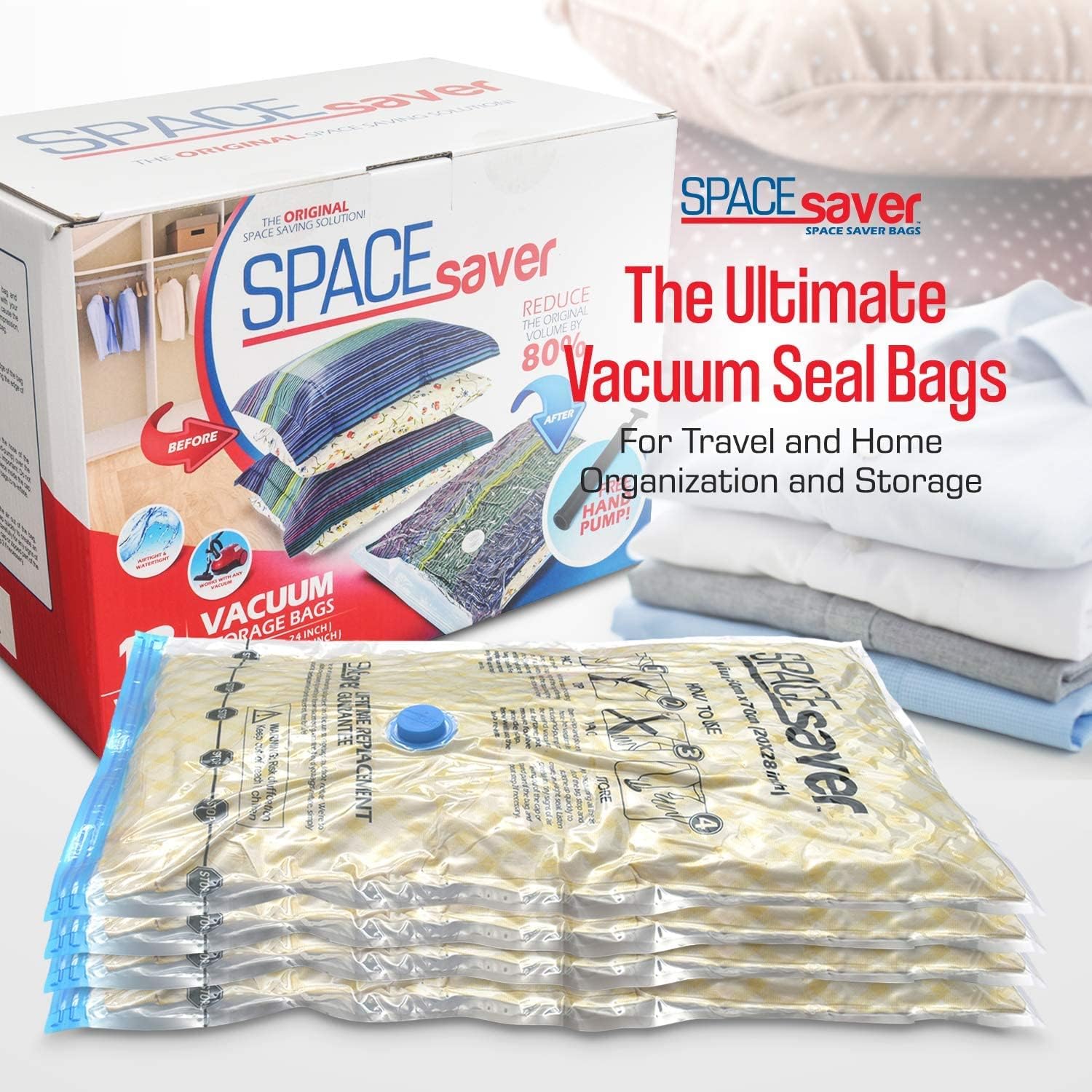Buy Variety 15 Pack Spacesaver Vacuum Storage Bags Save 80 on