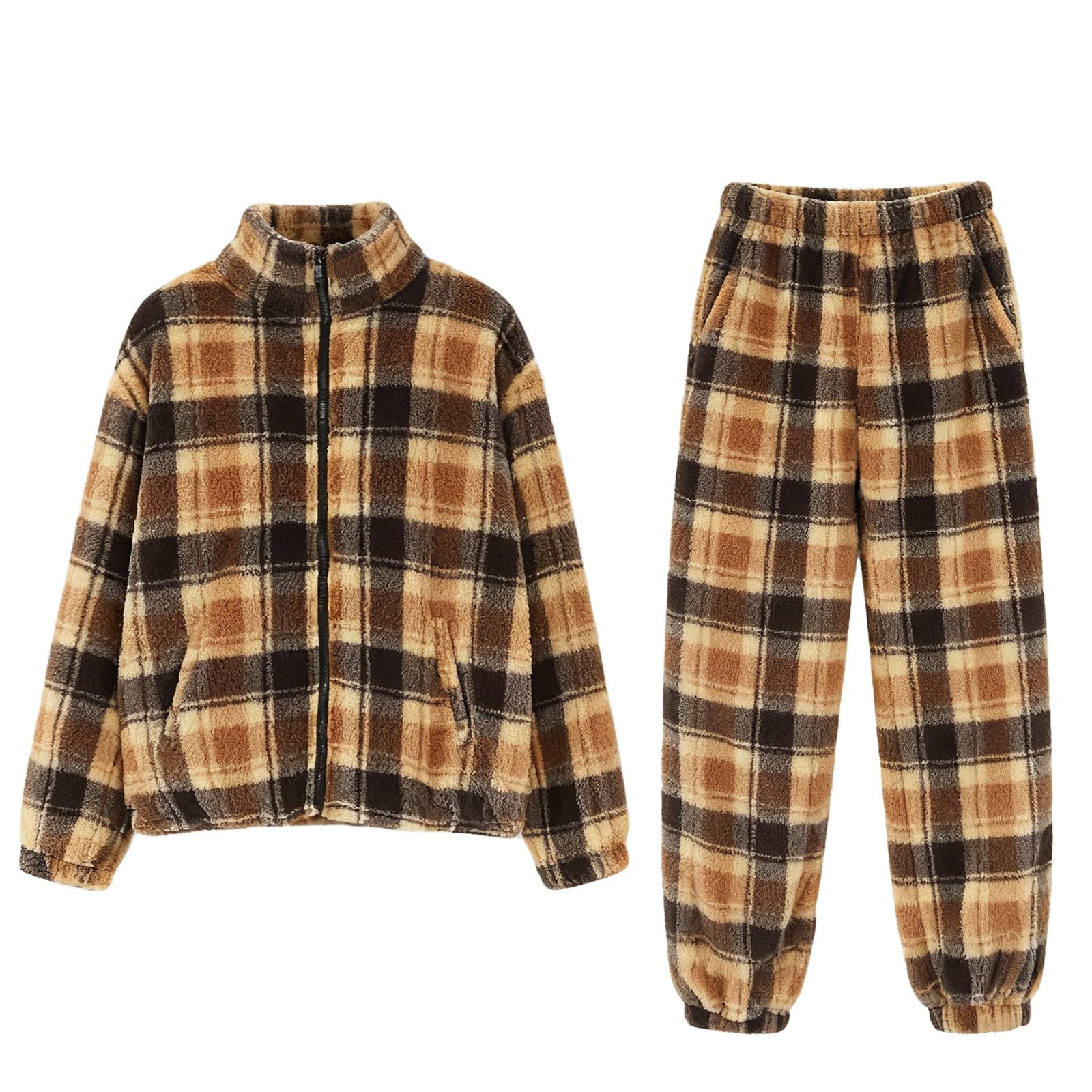 Da Donna, Pigiami in Pile, Comodi Pullover, Pantaloni Notte, Indumenti Notte Caldi E Rilassanti di Coppia Invernali Set Pigiama Donna Bottoni Cotone Corto Lungo Curvy Estivo Primavera