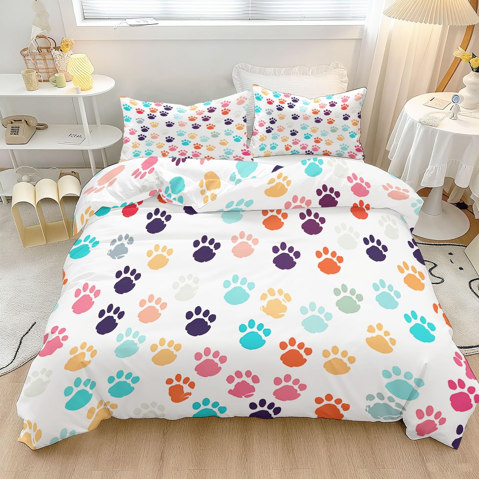 Housse de couette 200x200 douce et facile à laver pour lit deux places