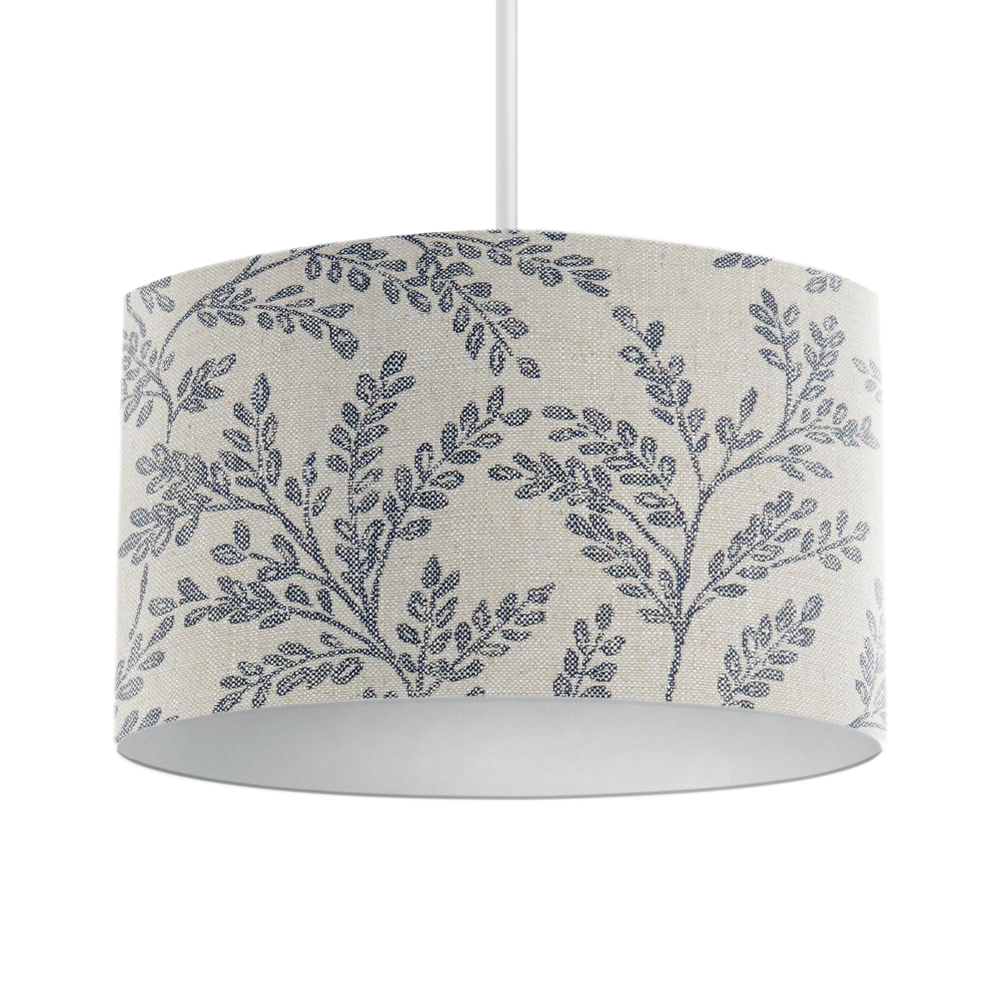 Harrison Cropper Ferndown Drum Lampshade (Denim, 30cm Ceiling Pendant)