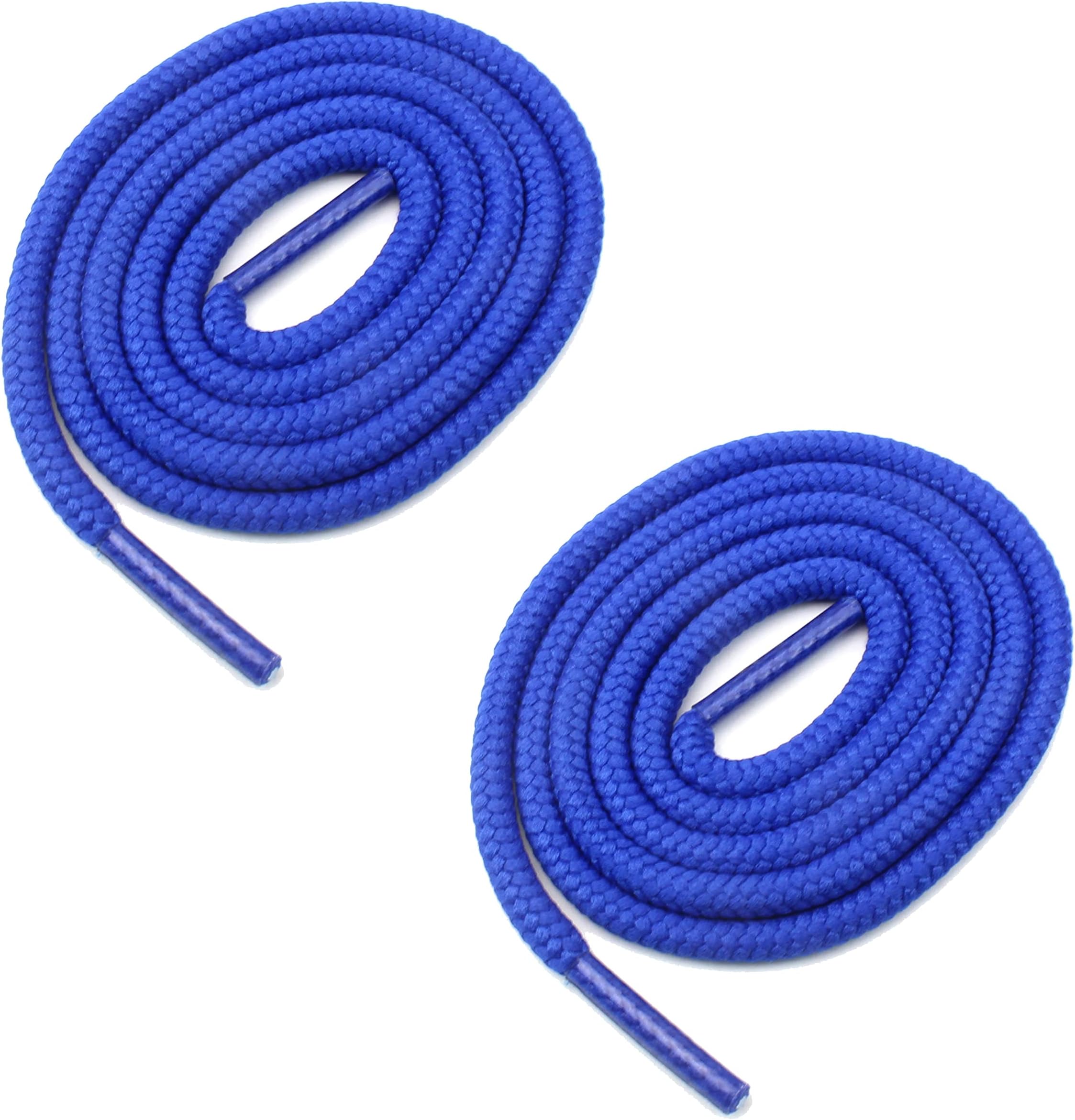 Round Boot Shoelaces 3/16" Thick Heavy Duty Strings for Work, Hiking Shoes, Combat - 27" to 72" Length Shoe Laces