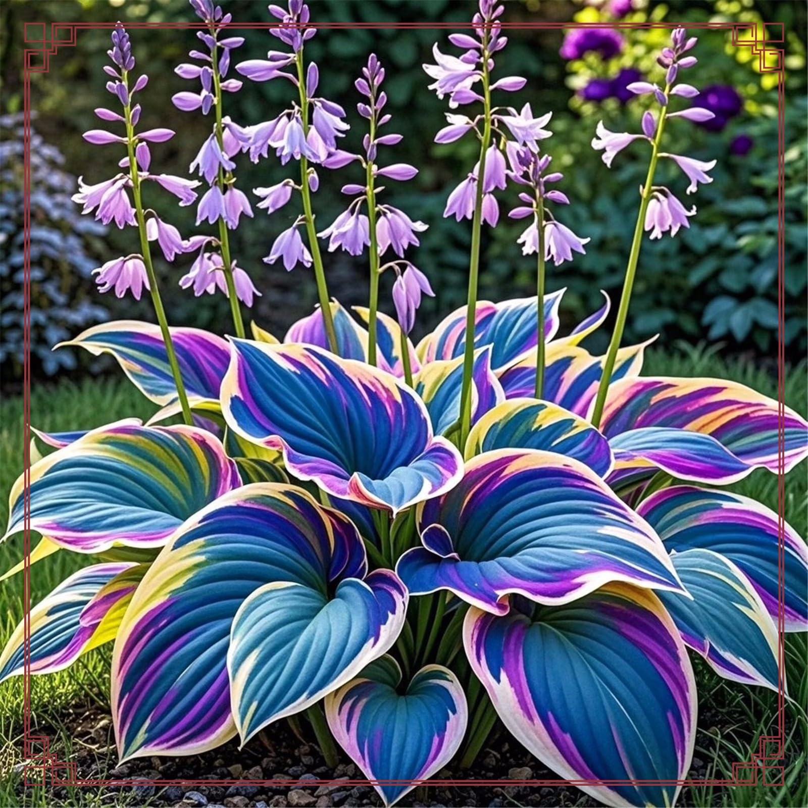 Hostas Plants UK Easy Planting hosta Bulbs Rapid Growth Garden Flowers Wedding Flowers-8Bulbs-b