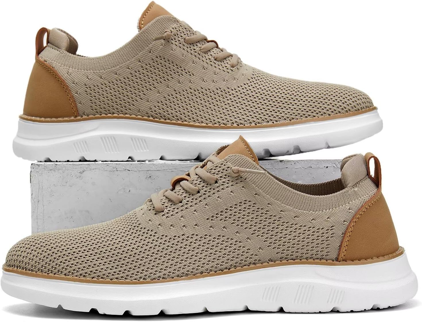 Men's Mesh Sneakers Oxfords Lace-Up Lightweight Casual Walking Shoes Driving Shoes - Image 7