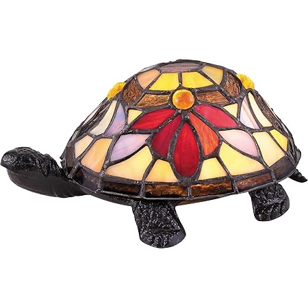 Quoizel Tf56vb Rowan Tiffany Turtle Led Table Lamp Vintage Bronze Amazon Com