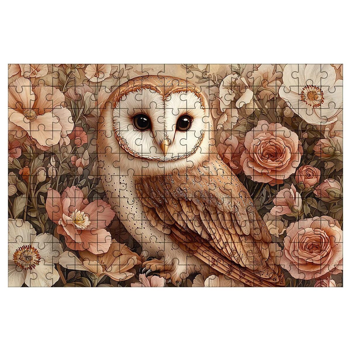 Puzzle 1500 sztuk, Puzzle kwiat, drewniane puzzle 87x57cm -1506