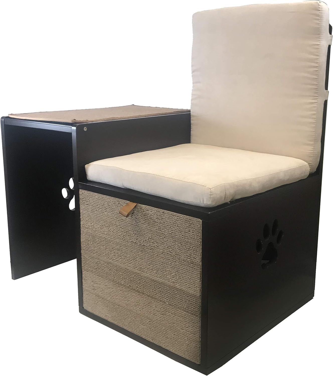 Penn-Plax Cat Walk Furniture: Love Seat Bench & Play Hide for Pets | Great Addition to Any Modern Home with a Contemporary Look