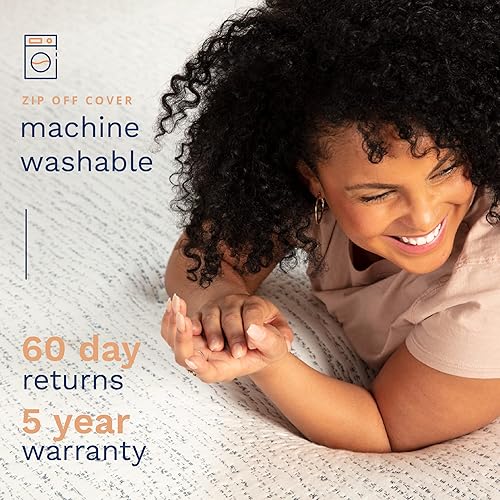 Miniatura 6 de ViscoSoft Cubrecolchón de espuma viscoelástica de 4 pulgadas, tamaño Queen, protector de colchón ventilado de alta densidad, funda extraíble de