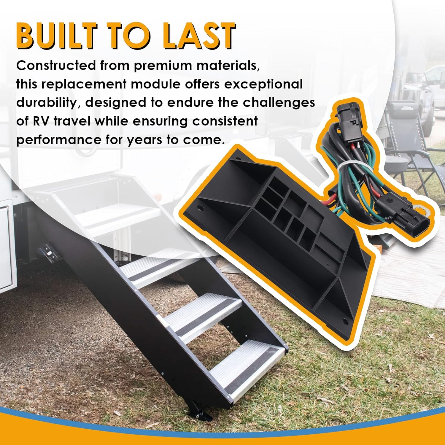 301702 Electric Step Control Module Brain Compatible with RV Coach Steps Sliding Operation Replace for 301702