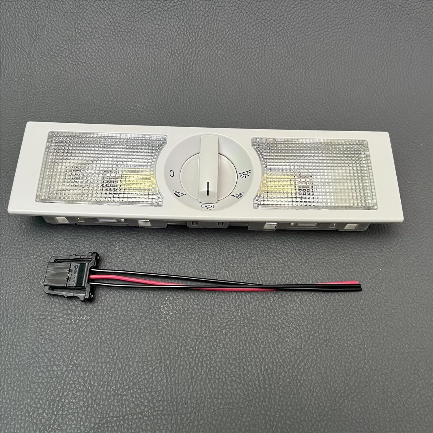 Car Dome Light Reading Lamp 6Q0 947 291 Compatible with VW Polo/TOURAN/Jetta/Rapid/SEAT/Altea 6Q0947291(LED Gray Light)