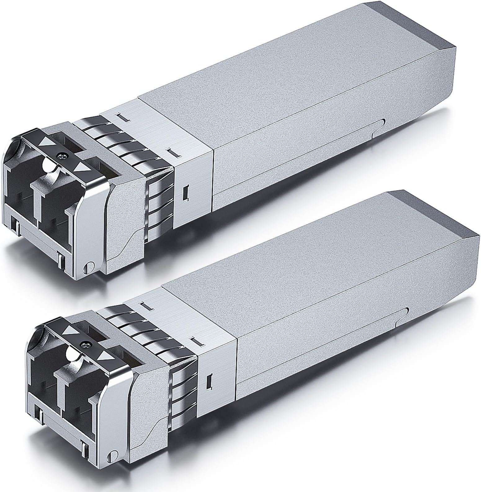 10GTEK 10GBase-SR SFP+ LC Transceiver, 10G 850nm Multimode SFP Module, up to 300 Meters, for Cisco SFP-10G-SR, Meraki MA-SFP-10GB-SR, Ubiquiti UniFi UF-MM-10G, Fortinet, TP-Link and More, Pack of 2