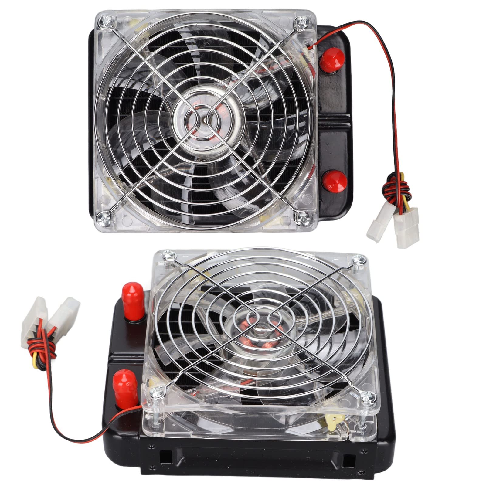 Bewinner Kit de Refrigeración Líquida para PC DIY, Bomba S600, Depósito de Cilindro de 140 Mm, Bloque de Agua GPU para Radiador de 120 Mm, Kit de Enfriador de CPU con 10 Tubos y Ventilador