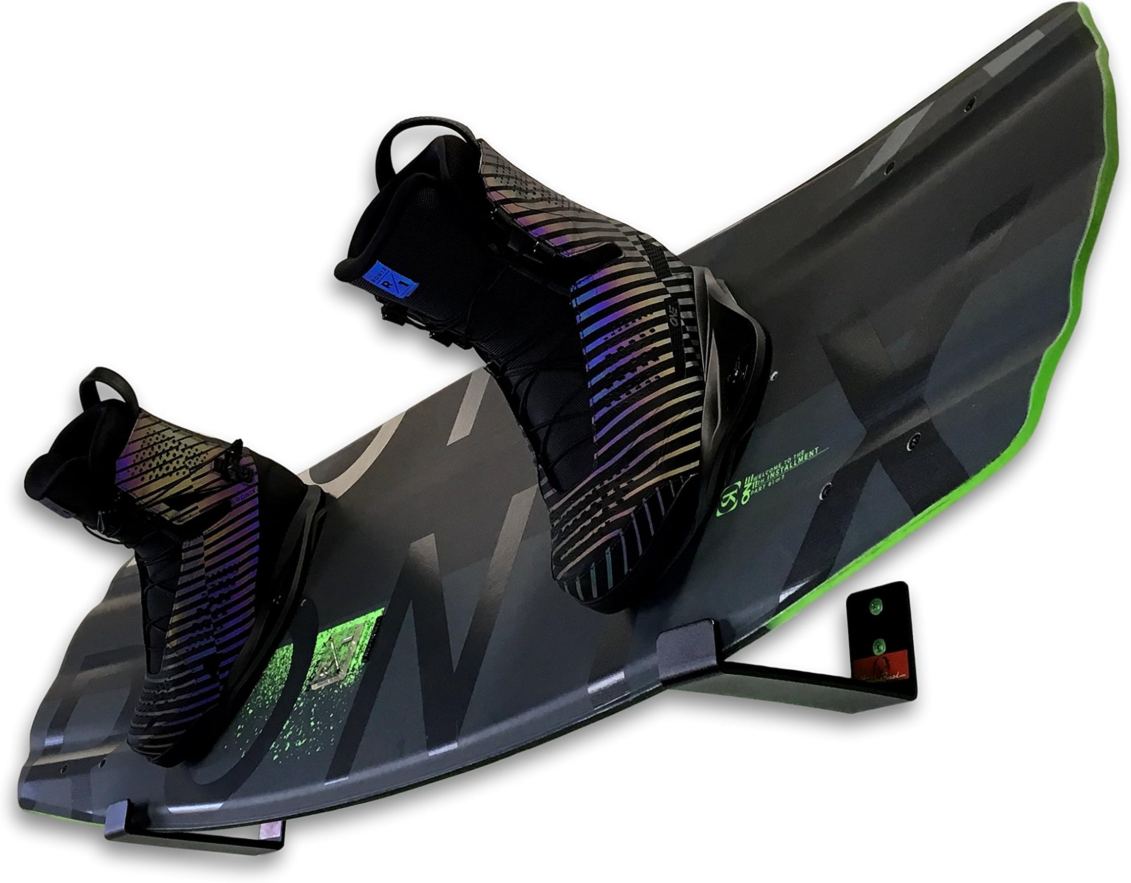 StoreYourBoard Naked Wakeboard Wall Rack, Floating Display Mount, Aluminum