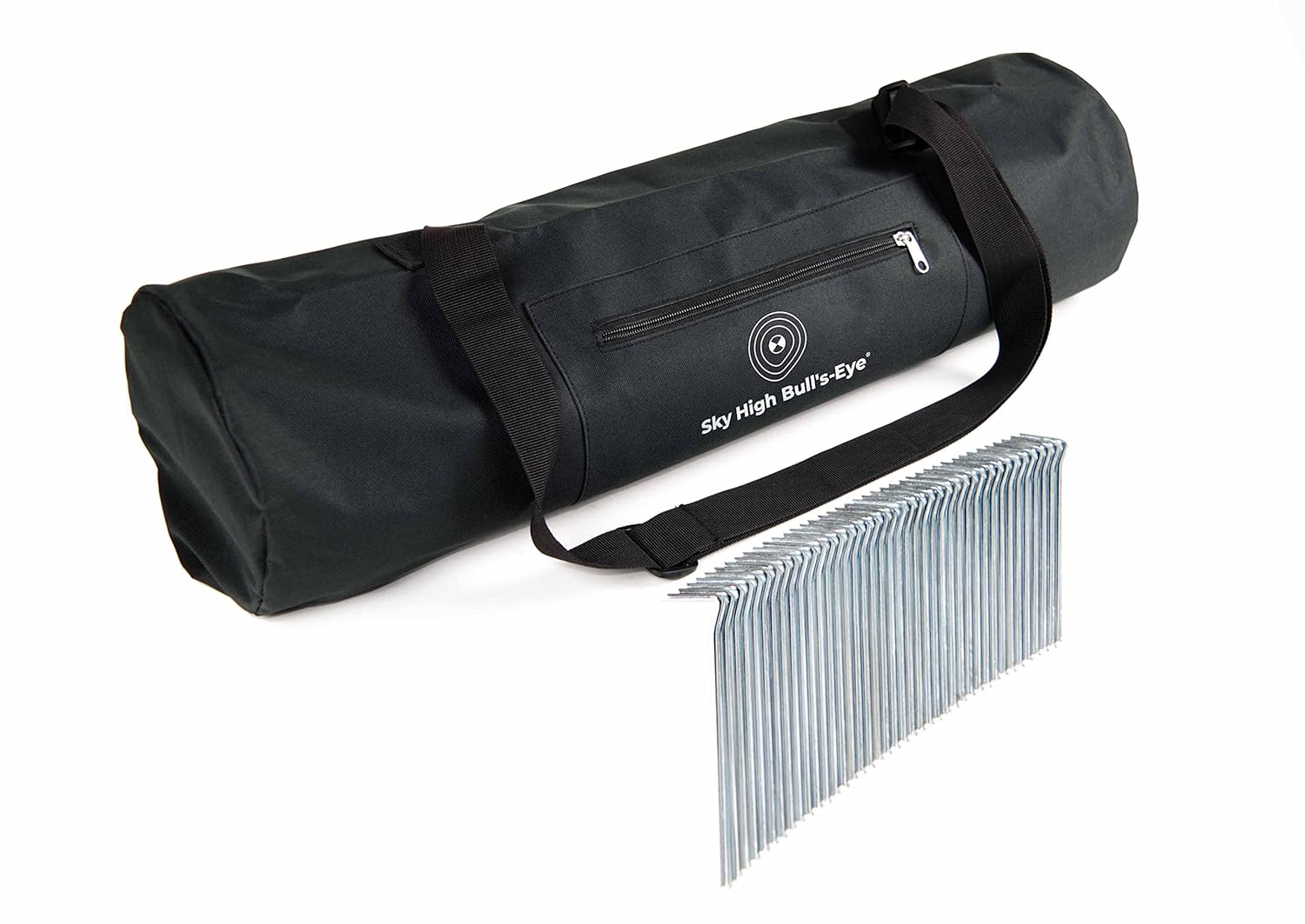 Sky High Bull's-Eye GCP Carrying Bag with 40 Metal Stakes | Easily Store, Transport and Anchor Your GCPs