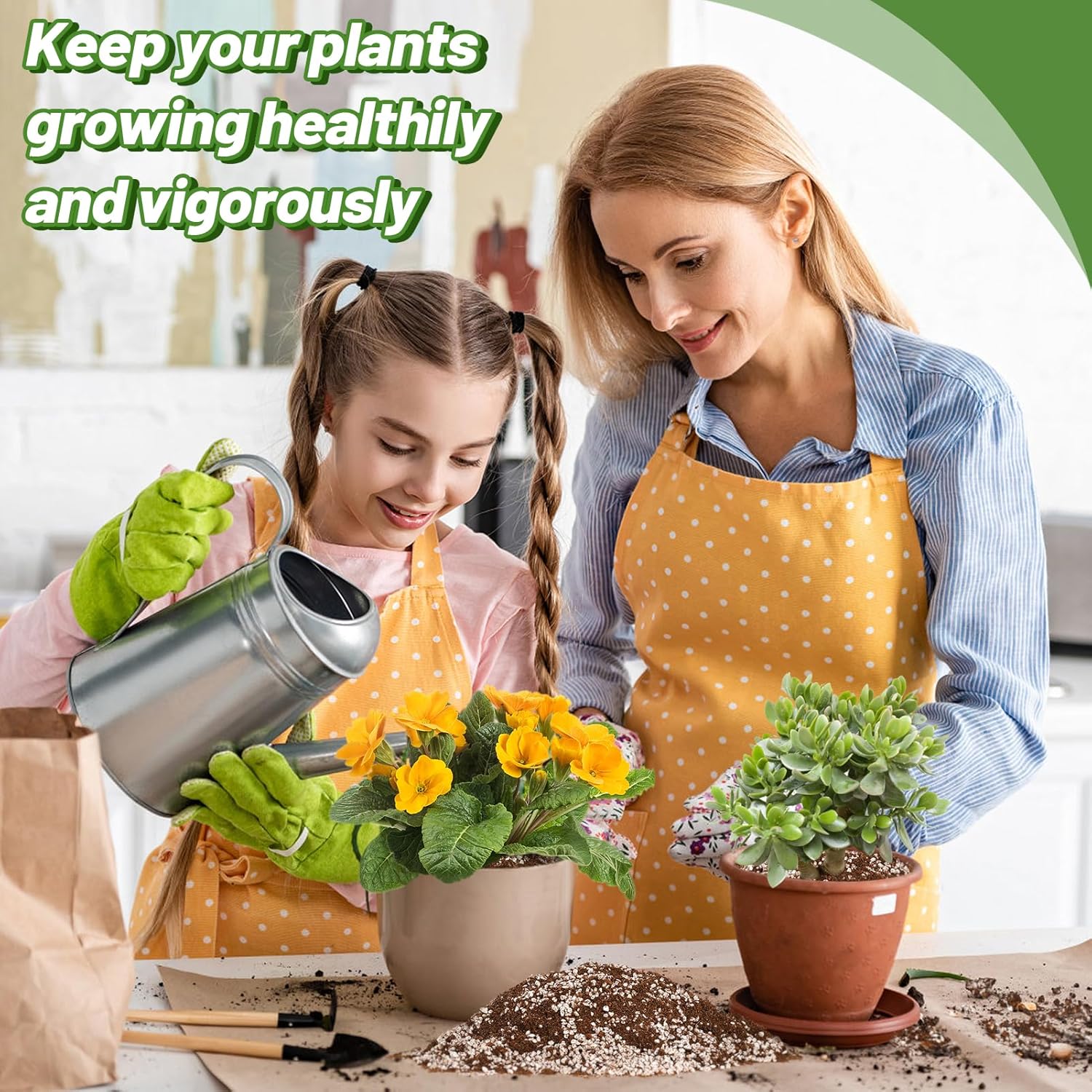 Coco Coir Perlite Mix - Retain Moisture, Improve Drainage & Aeration - Coco Peat Perlite Potting Mix, Loose Organic Potting Soil for Indoor Plants, 10 Quarts