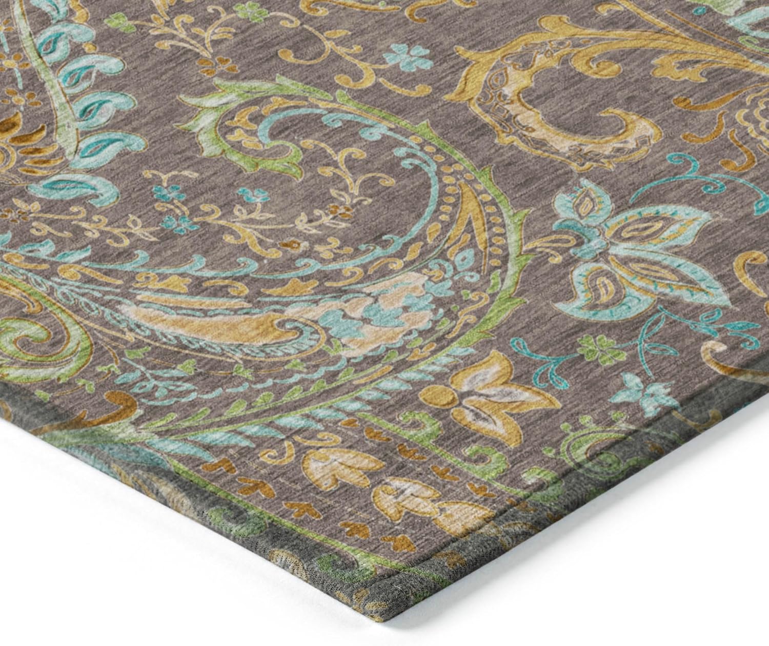 Addison Rugs Chantille ACN533 Brown 2'6" x 3'10 Indoor Outdoor Area Rug, Stain Resistant, Machine Washable, Non Shedding, Bedroom, Living Room, Dining Room, Kitchen Rug