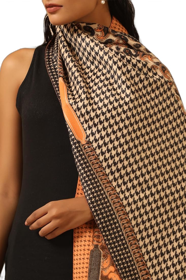 Buy Dusala INDIA Vegan Cashmere Pull-On Stole for Women (71X203 cm