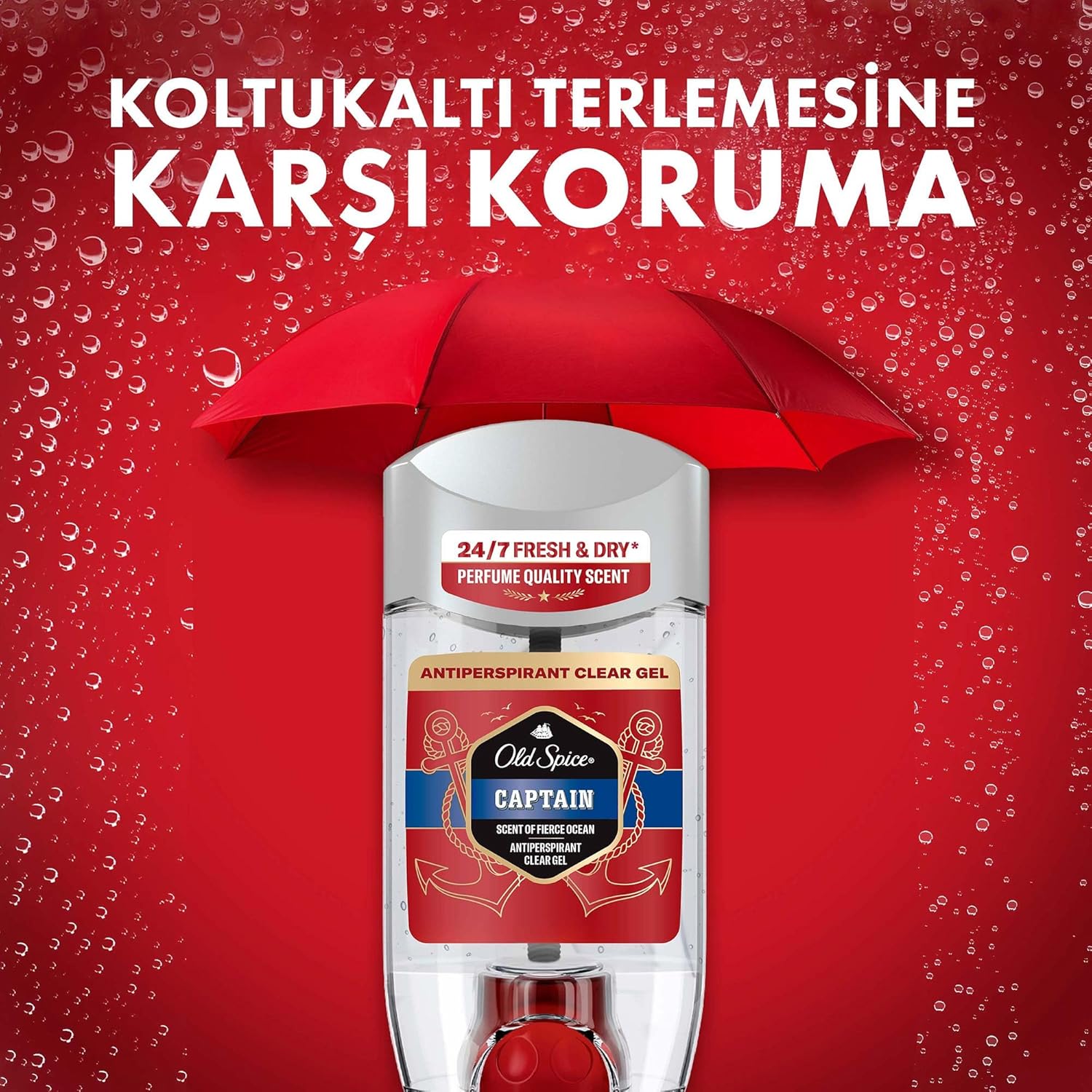 Old Spice Captain Terlemeyi Önleyici Şeffaf Jel Deodorant 70 ml