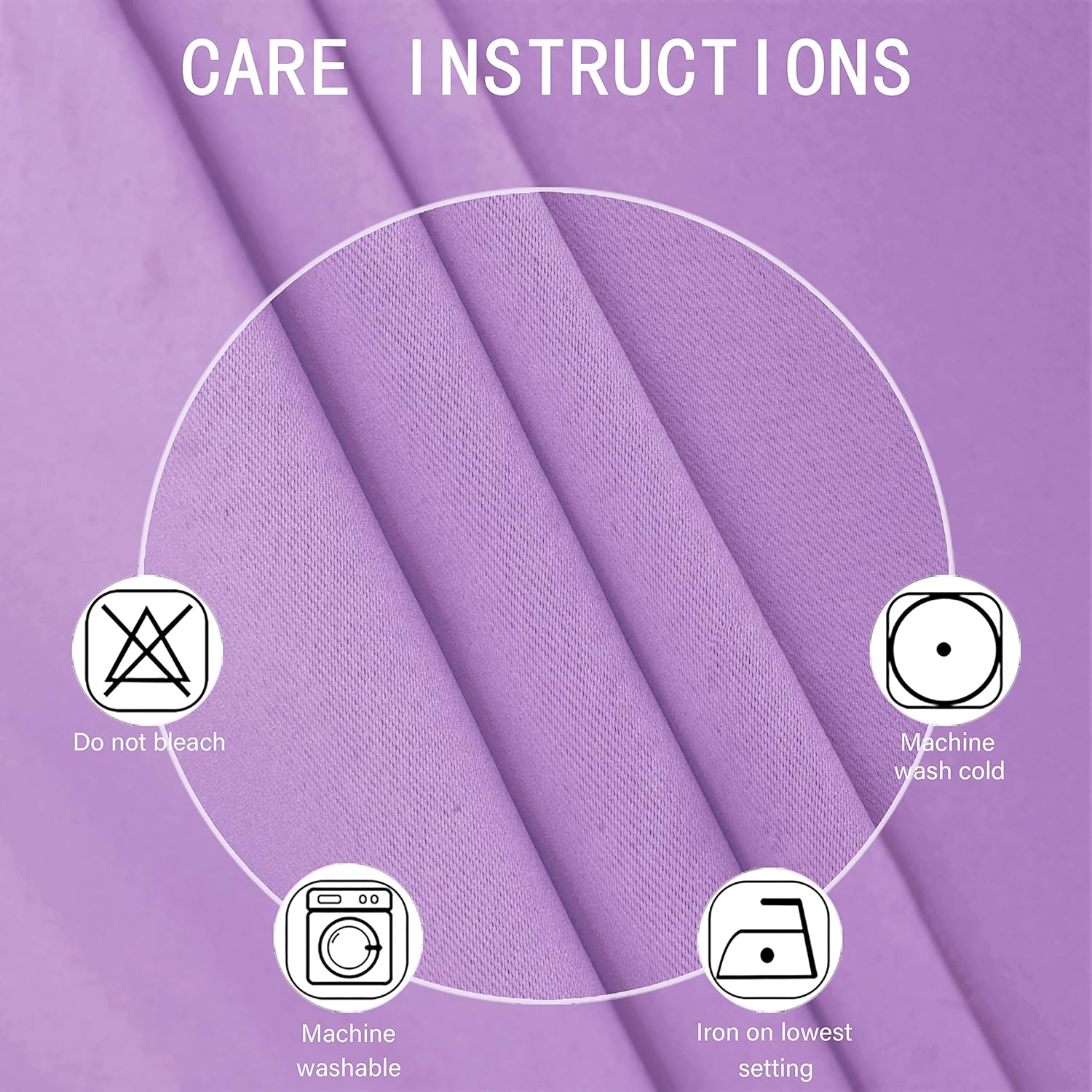LEMOMO Blackout Curtains 38 x 54 inch/Lavender Curtains Set of 2 Panels/Thermal Insulated Room Darkening Bedroom Curtains thumbnail