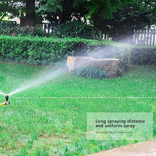 Miniatura 3 de Aspersores de jardín de aleación, rociador de 4 puntos de distancia media, rociador giratorio automático de 360 grados, nuevo cabezal de aspersor