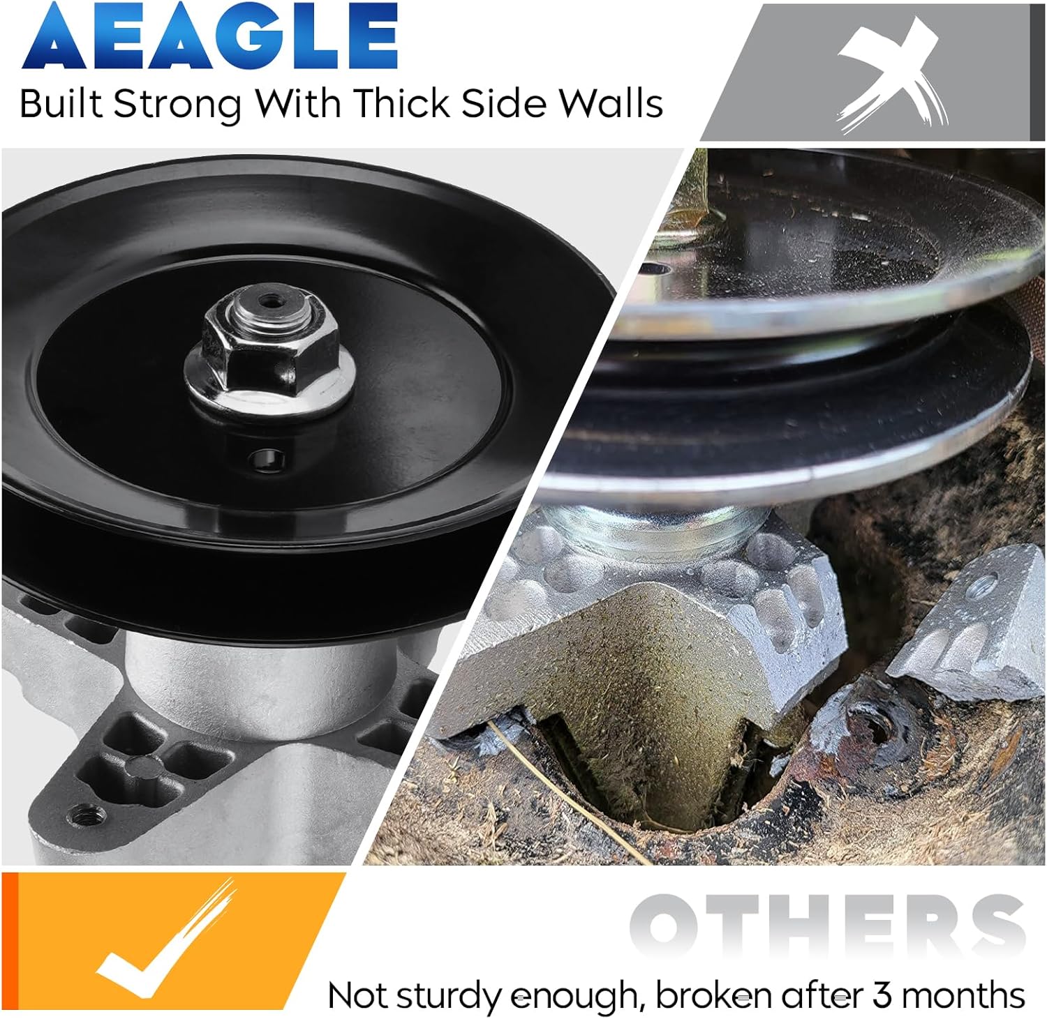 Aeagle 918-04474 Spindle Assembly for MTD Cub Cadet 618-04474 Toro 112-6083, Fit for LX425 LX426 LT3812 CTL38G LT542H LT3800 M135-38 38" Deck Replace 618-04474A