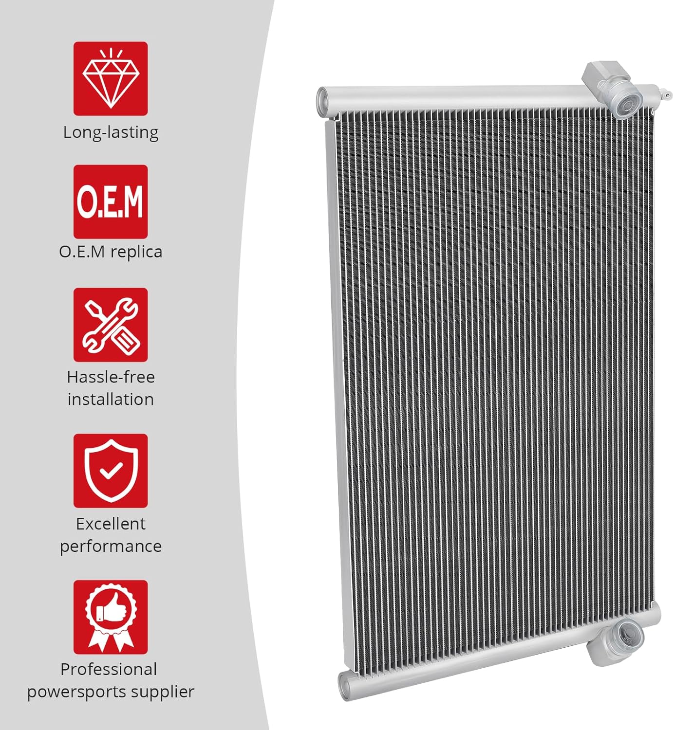JAVIK Radiator Assembly For Polaris RZR Pro S RZR Pro S 4 RZR Pro R 4 RZR Pro R 2022-2025 RZR Turbo R RZR Turbo R 4 2022-2024 O.E.M# 1241322
