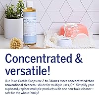 Vista 5 de Dr. Bronner Jabón líquido puro de Castilla (16 oz, para bebé, sin perfume)