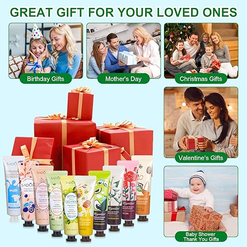 Miniatura 5 de Paquete de 80 cremas de manos para regalar loción de manos, tamaño de viaje, mini loción de manos a granel, juegos de loción para mujeres, crema de