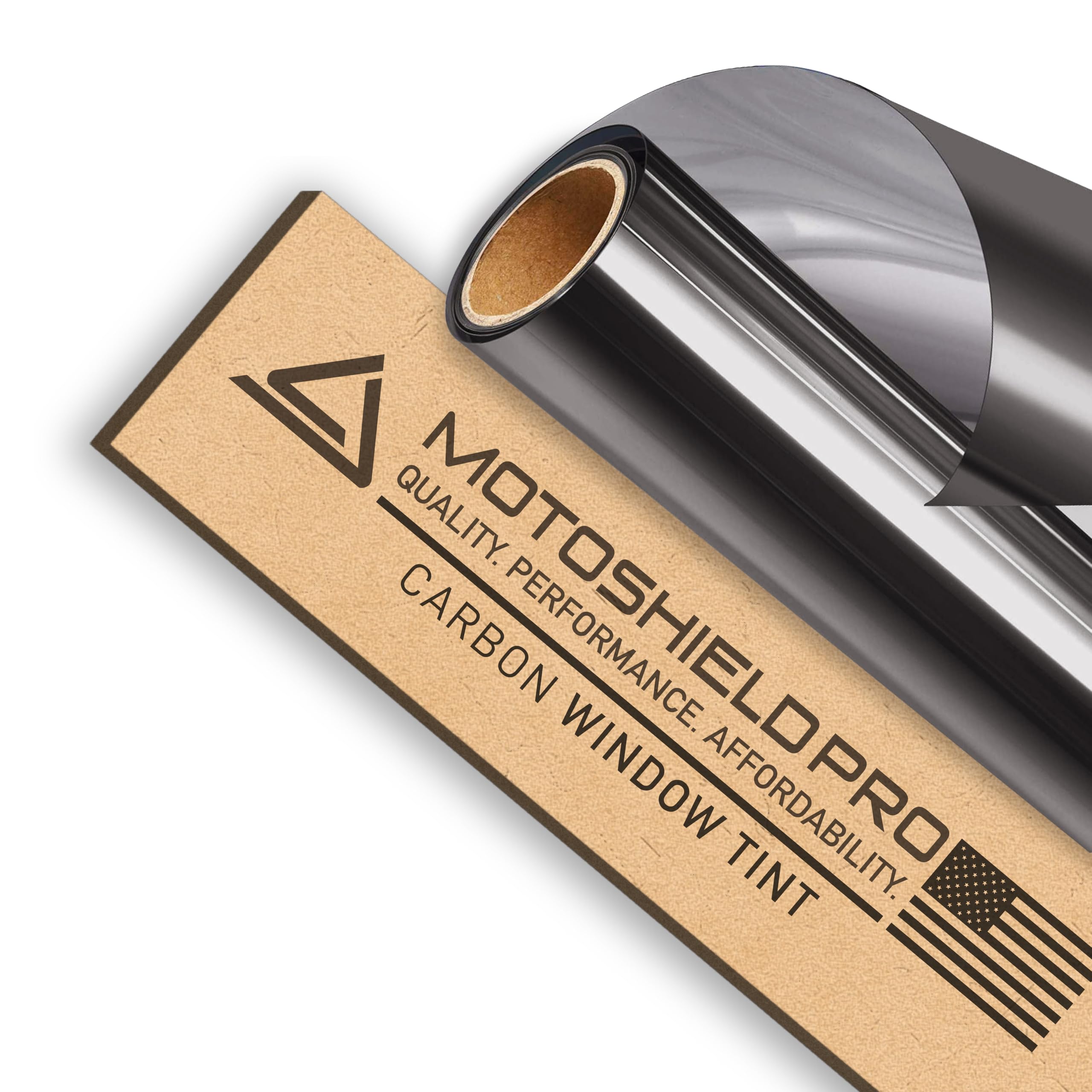 DIY-MotoShield Pro Premium Carbon Tint (15% VLT) 24” in x 10’ ft Roll | Professional Window Film for Auto, Reduce Infrared Heat & Block UV by 99%