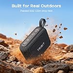 Tribit PocketGo Haut-parleur Bluetooth portable, 20H L'heure du jeu, IP68 Imperméable / Dustproof, Sans fil, BT6.0, Douche, Son puissant, Personnalisé EQ, TWS, Appui TF Carte flottante, Type-C, Voyage/Accueil (vert)