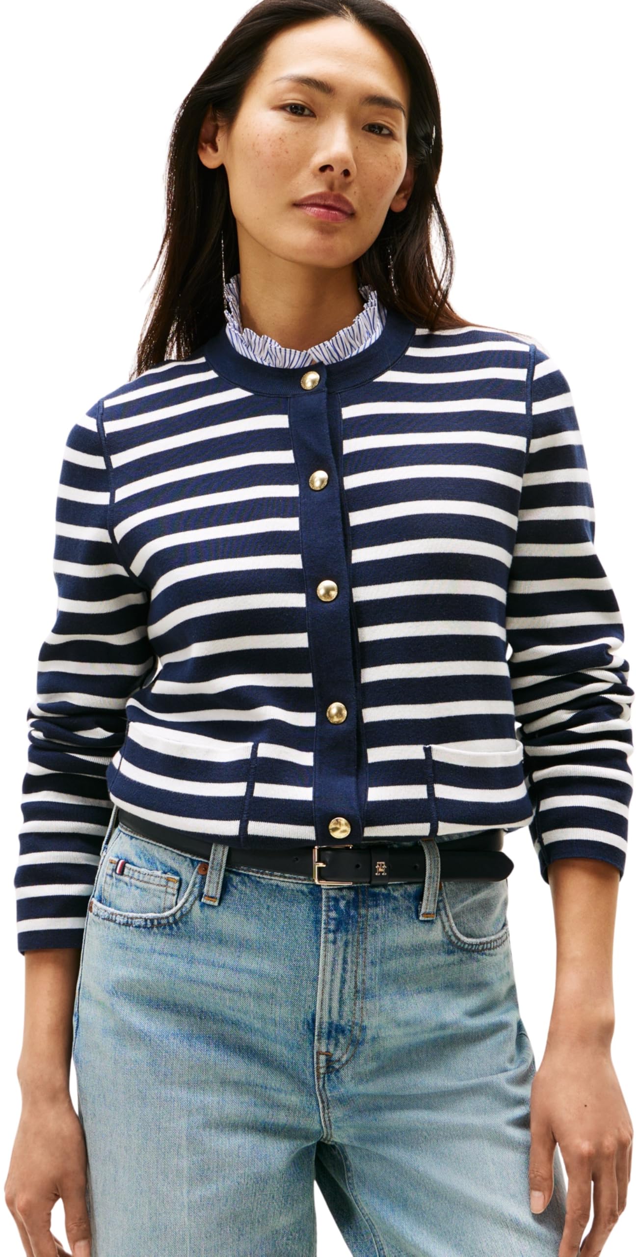 Tommy Hilfiger Kardigan Kobiety Co Jersey Reversible Ls Cardi Ww0ww40846