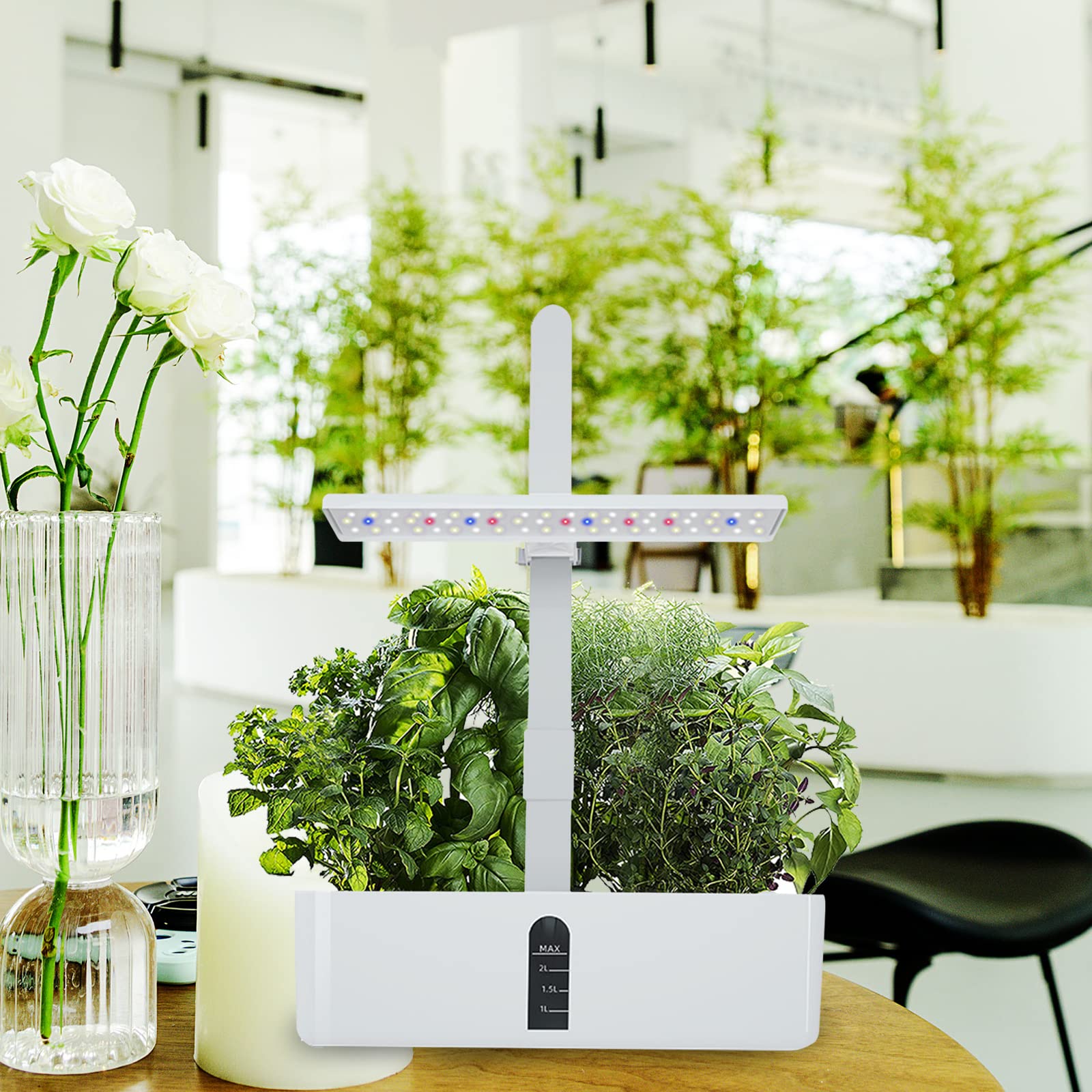 Smart Garden Kit Giardino autonomo Intelligente con Timer Automatico, Altezza Regolabile per la casa e la Cucina