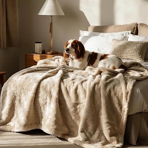 Miniatura 54 de gogobunny Manta de cama impermeable, manta reversible de forro polar Sherpa para perro, cachorro y gato, funda para muebles que protege la cama, Gris