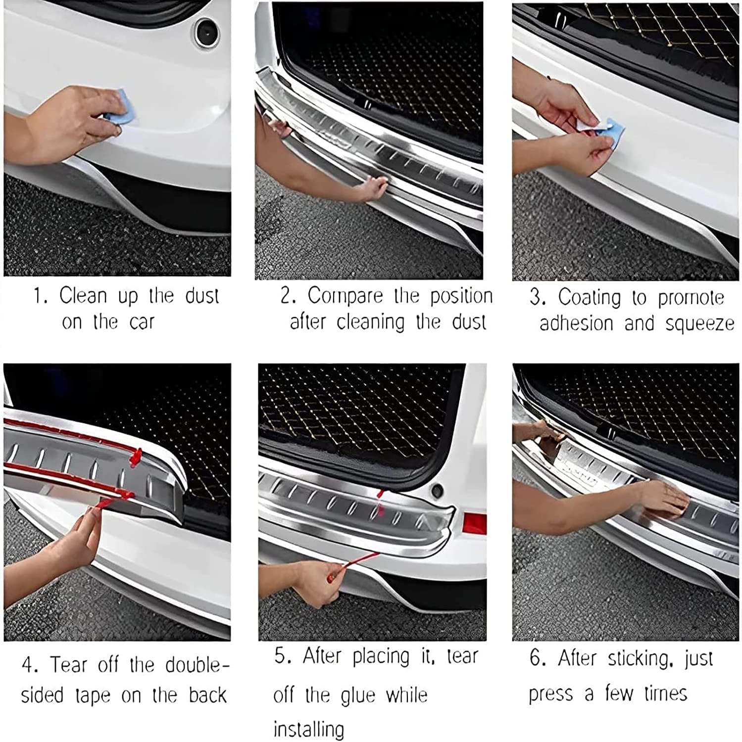 Tira ProteccióN Parachoques de Acero Inoxidable Coche,para MG ZS Maletero Umbral Puerta AntiarañAzos Protectora.