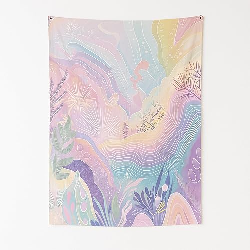 Miniatura 20 de DreamController DC - Tapiz de pared retro de teñido anudado para dormitorio, tapiz hippie y psicodélico para colgar en la pared y decoración Retro