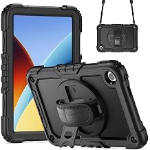 Gylint Case for Xiaomi Redmi Pad 2 & SE 9.7 inch 360 Stand Strap, Black
