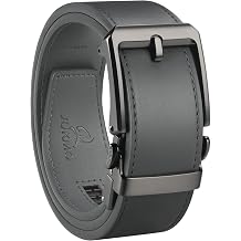 JUKMO 1.5" 38mm Leather Ratchet Belt for Men in Gift Box