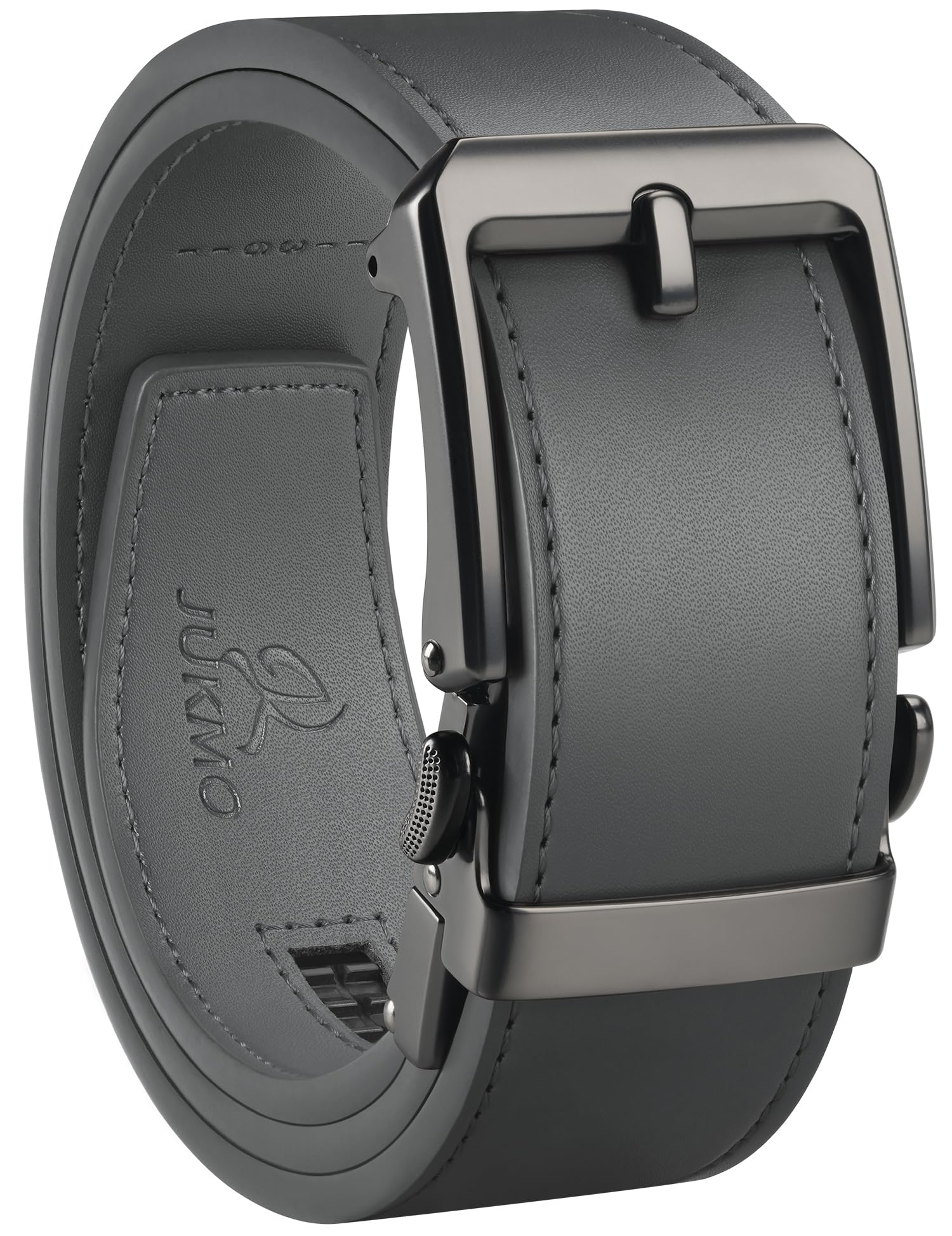 JUKMO 38mm Leather Ratchet Belt Mens Gift Boxed