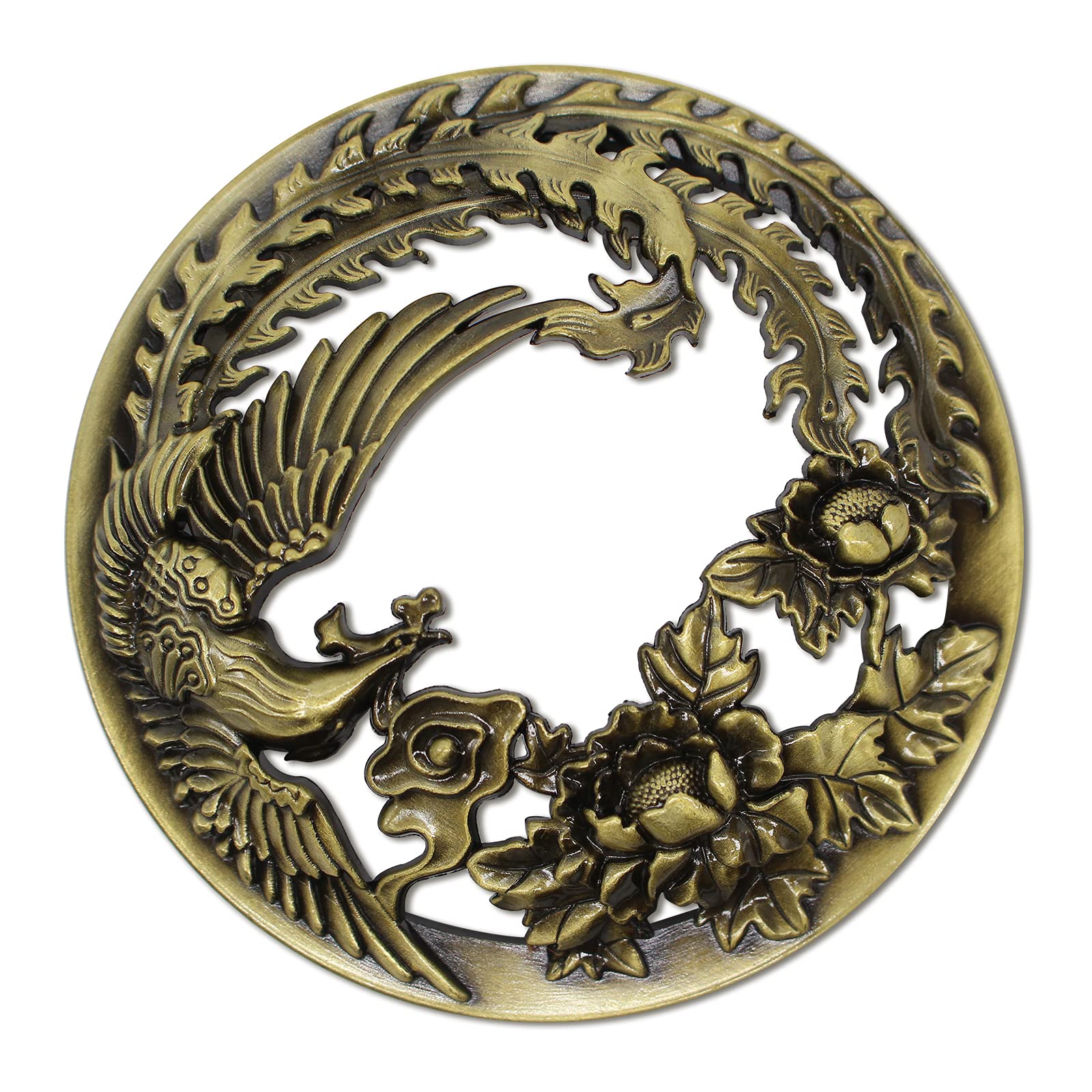 Hion Scented Candle Toppers Cover Jars Lids Shades Sleeves, Candle Accessories Gifts for Women, Help Burn Melt Evenly(Phoenix Golden)