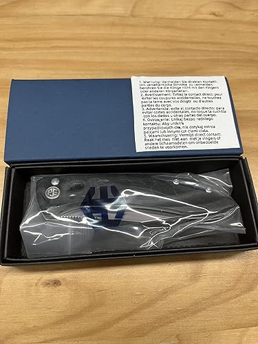 Miniatura 9 de Petrified fish PFE08 - Cuchillo plegable de crecimiento, hoja de satén K110 de 3.62 pulgadas, cuchillo de bolsillo con bloqueo de botón de mango G10