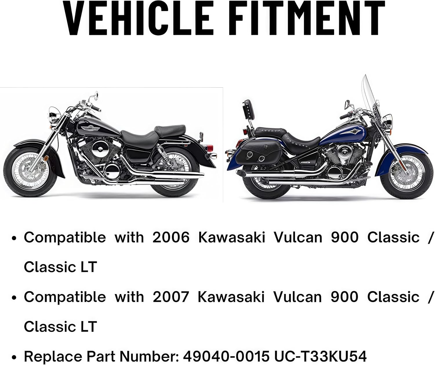 Fuel Pump Assembly Compatible with 2006-2007 Kawasaki Vulcan 900 Classic/Classic LT Replaces # 49040-0015 UC-T33KU54