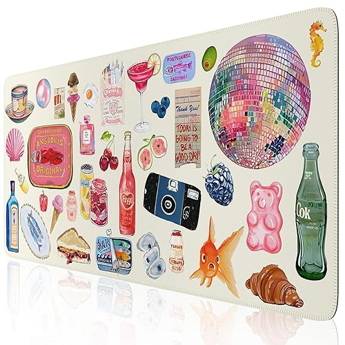 iCasso Office Desk Mat for Keyboard and Mouse, Large Mouse