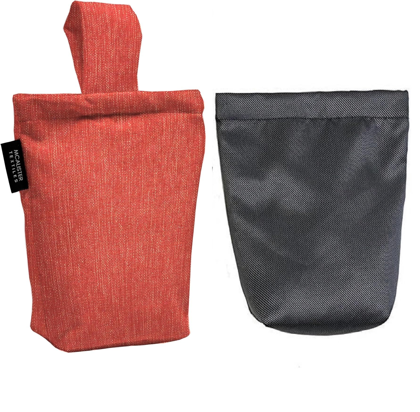 McAlister Textiles Lazio Unfilled Fabric Door Stop Bag 21cm x17cm in Red - Image 3