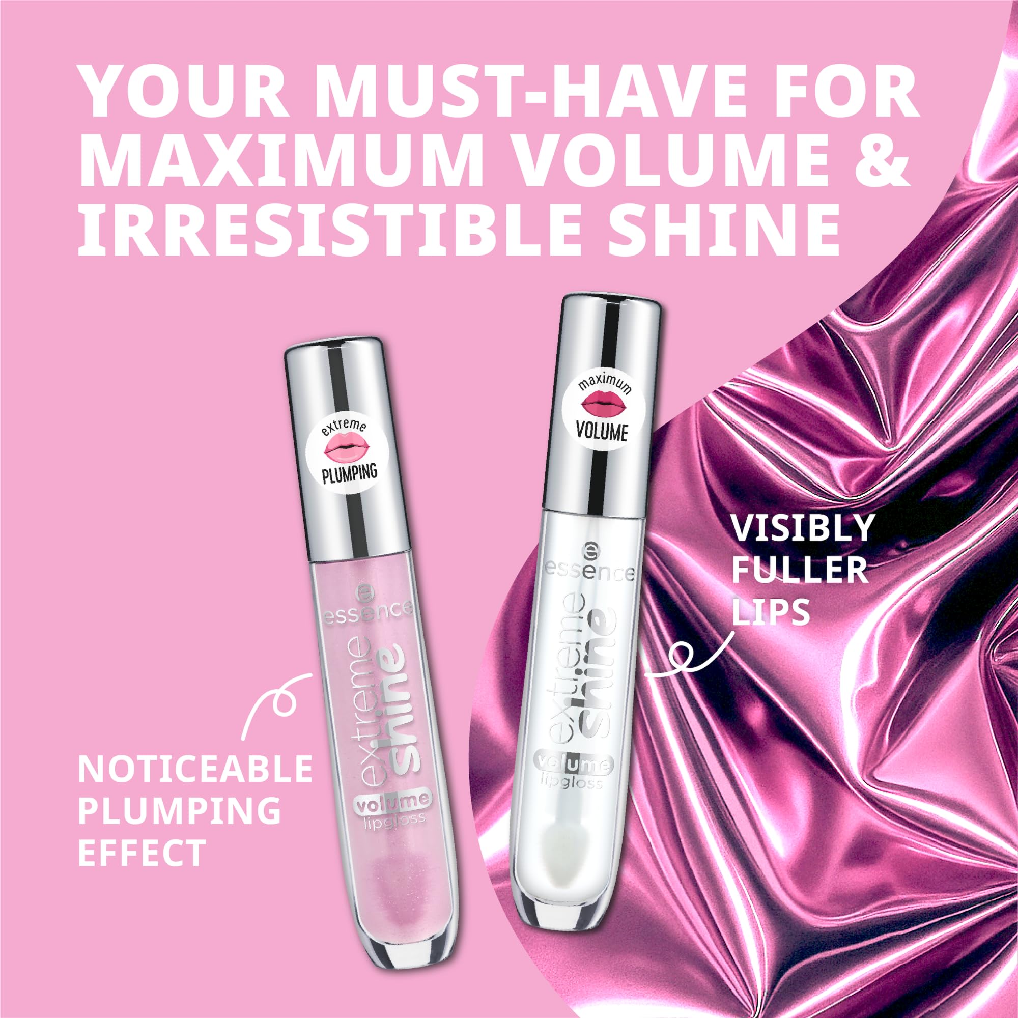 essence | Extreme Shine Volume Lipgloss Gift Set | 4 Shades in 1 Set | Stocking Stuffer for Beauty Lovers | Vegan & Cruelty Free | Free from Gluten, Parabens, Preservatives, Oil