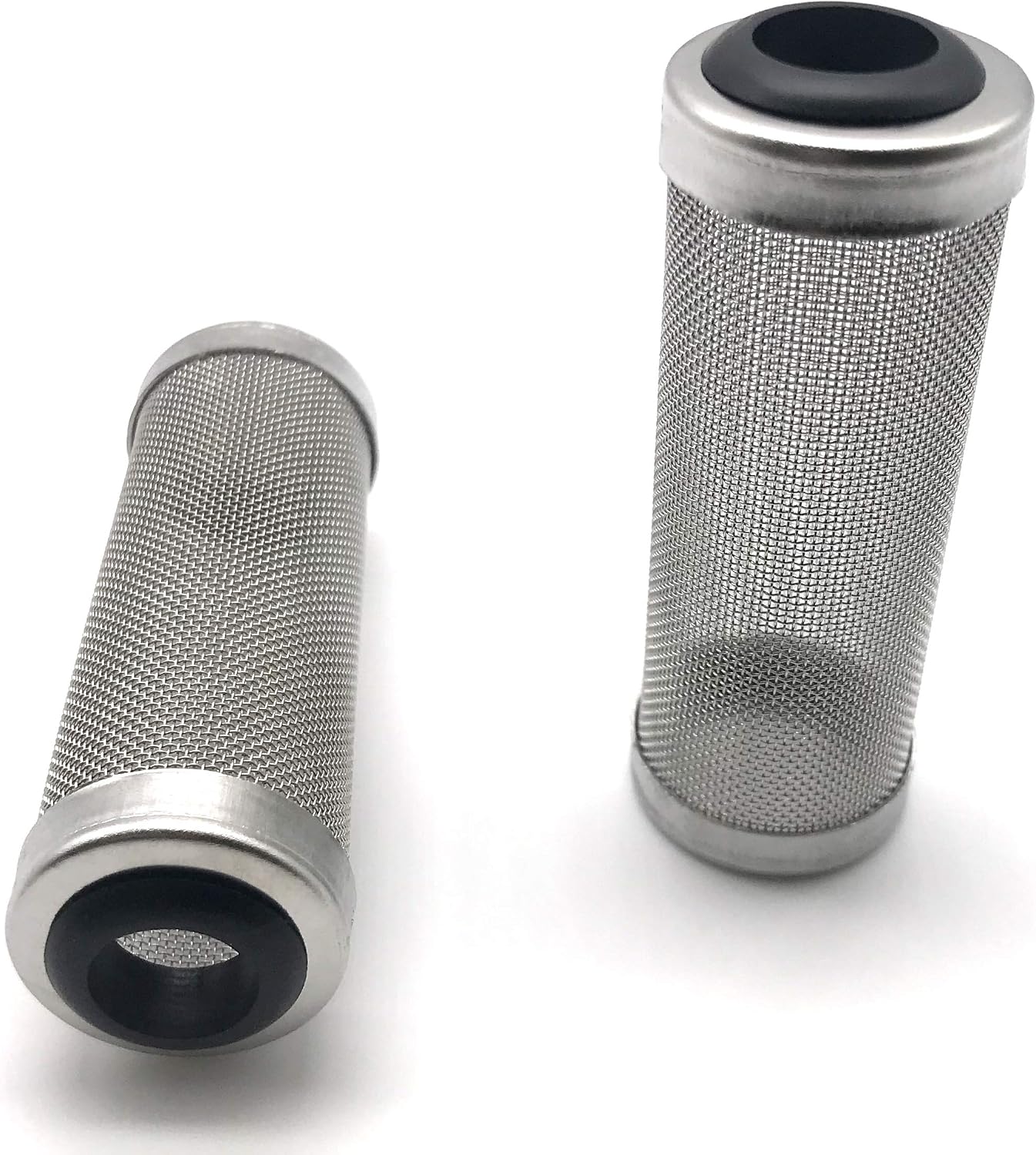 NACX 2Pcs Aquarium Fish/Shrimp Mesh Net Filter Guard,Fish Tank Intake Strainer Pre-Filter Cover Stainless Steel (11mm ID)