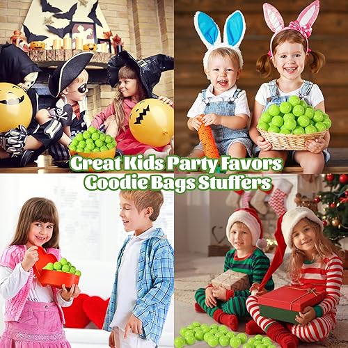 Miniatura 7 de SCIONE Paquete de 36 pelotas deportivas para fiestas para niños de 4 a 8 a 12 años, juguetes giratorios para bolsas de regalos, premios de aula,