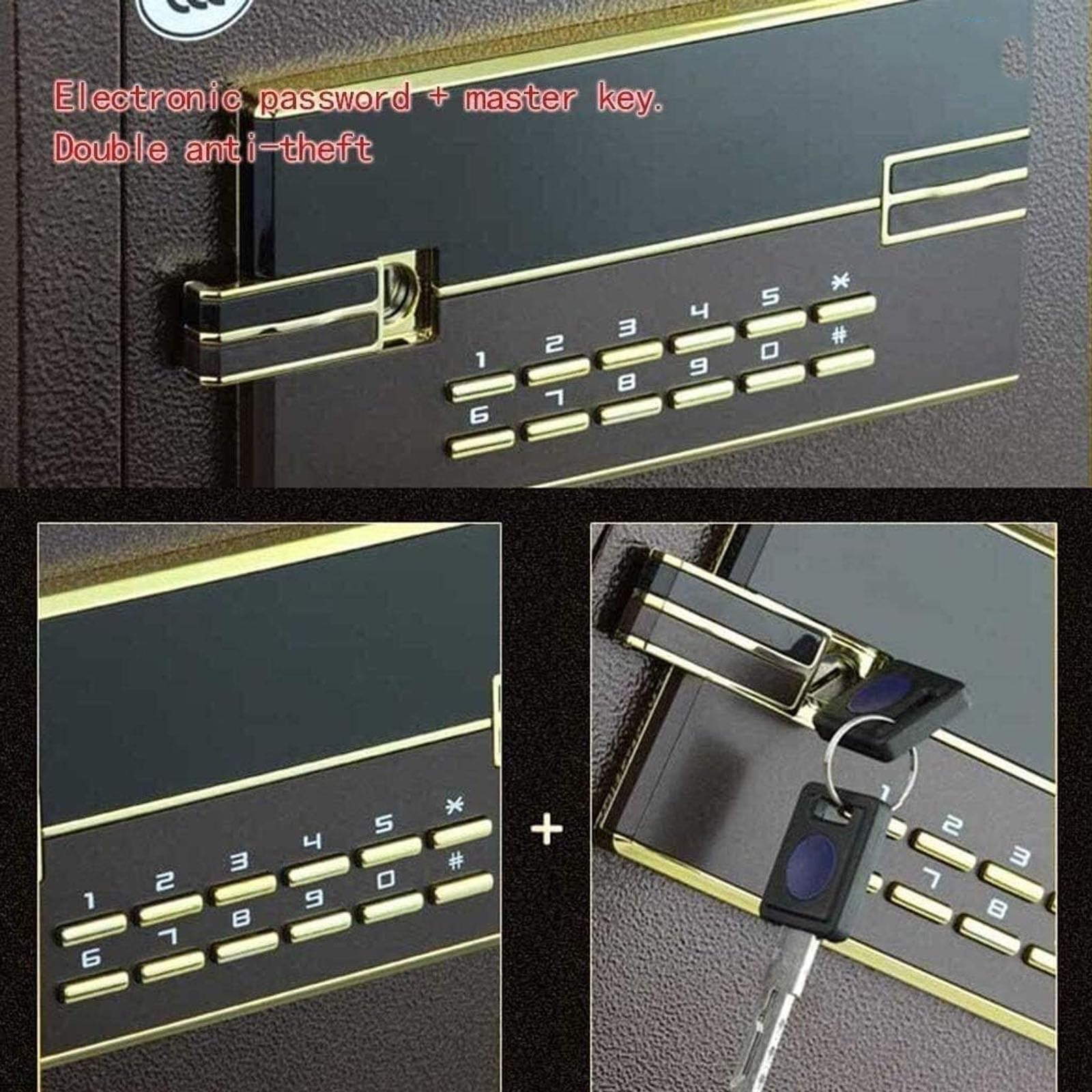 Caja fuerte ignífuga e impermeable, cajas fuertes y cajas de seguridad, cajas fuertes para dinero, cajas fuertes electrónicas para el hogar, cajas fuertes para el hogar y la oficina, cerraduras electr