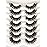 Losha Eyelashes Fluffy Natural Cat Eye False Eyelashes 7 Pairs Pack Handmade Wispy Faux Mink Lashes (Style5- Wispy Cat Eye Lashes)