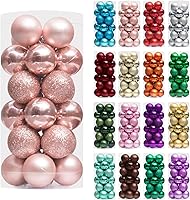Vista 34 de XmasExp - Juego de 24 adornos de Navidad inastillables, bolas de árbol de Navidad, decoraciones para bolas de árbol de Navidad, 40 mm/1.57